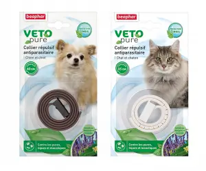 Collier anti puce pour chat et chien Beaphar