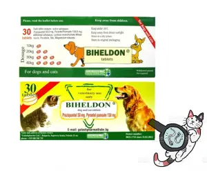 Biheldon Vermifuge pour chat et chien